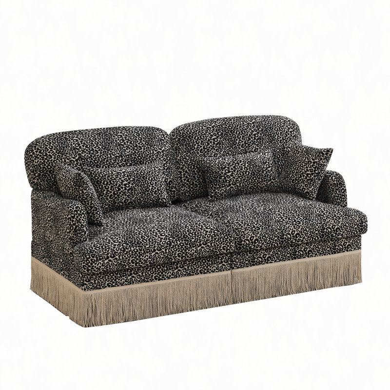 Canapé Comfy Chenille Leopard, khaki Chenille