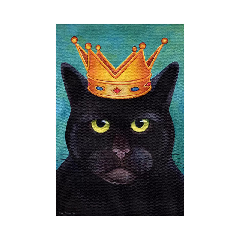 Monarch 1 Piece Painting on Canvas, 30.48 cm H x 45.72 cm W, Wrapped Canvas