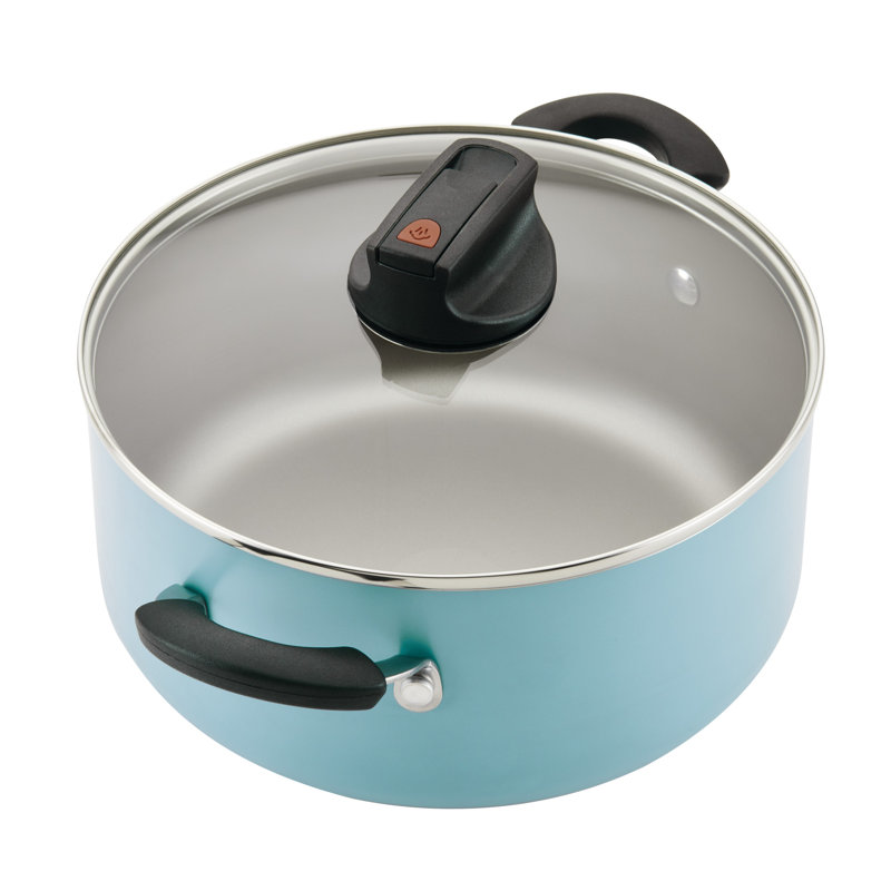 Aqua Blue 14-Piece Nonstick Aluminum Cookware Set