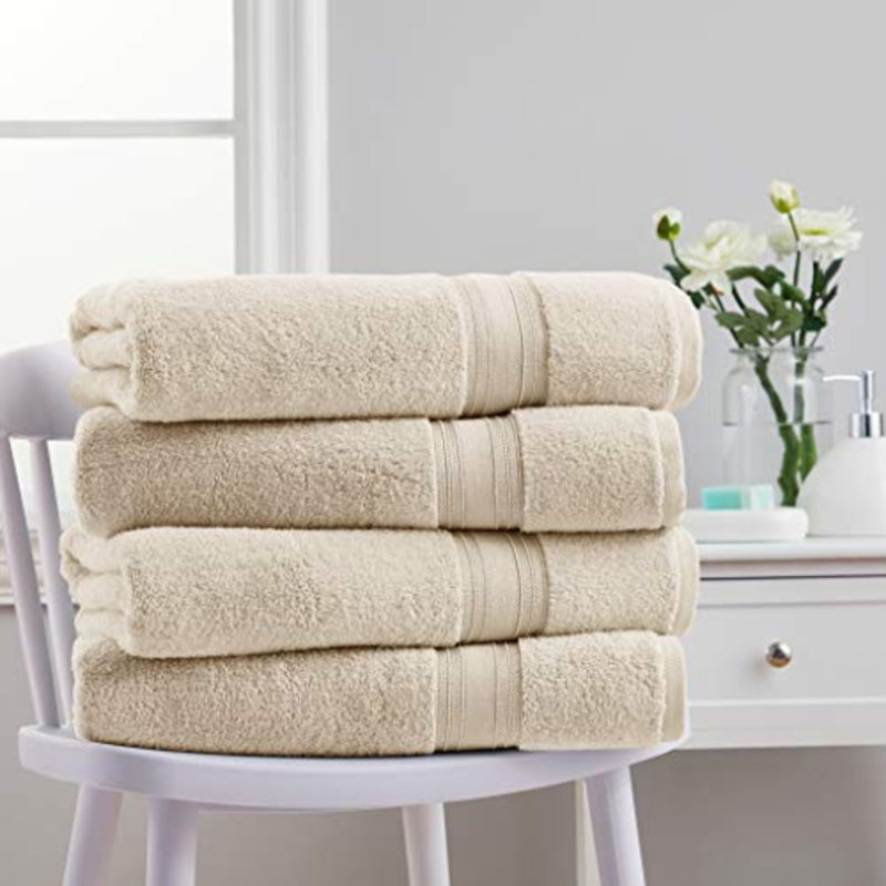 100% Cotton Bath Towel (Set of 4), Birch