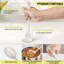 Ensemble de 15 ustensiles de cuisine en silicone, blanc.