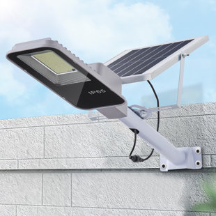 Solar Street Light Waterproof Ip65 Outdoor Wall Light Dimmable With Remote Control 6000mah, 6500k Intelligent Light Sensor, Detachable Panel Led Solar Street Lamp For Garden, Lawn, Garage, Sports Field, Yard, Pathway, Road