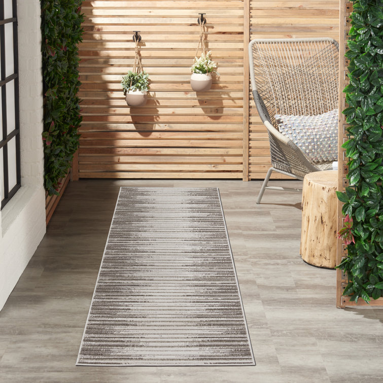 Tapis d'intérieur / extérieur gris Bessoir