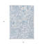 Tapis lavable extérieur bleu denim et cachemire ivoire 5 pi x 8 pi bleu ciel