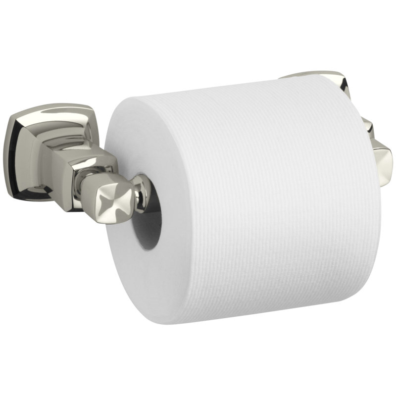 Margaux Horizontal Toilet Tissue Holder, Vibrant Polished Nickel