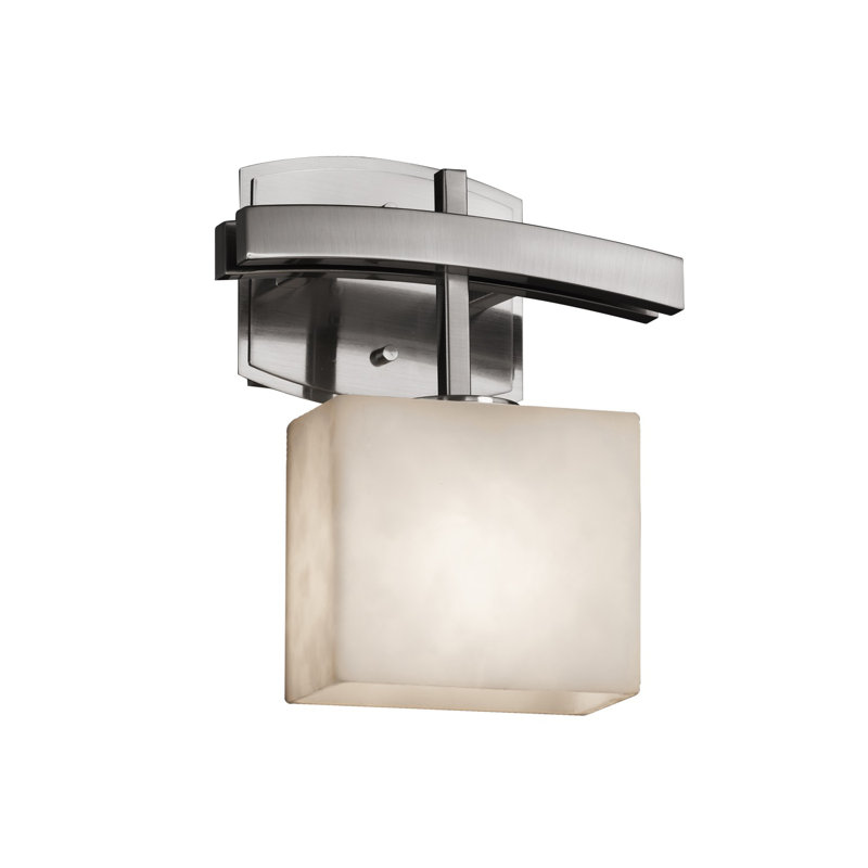 Applique murale 1 lumière Brey, Nickel brossé