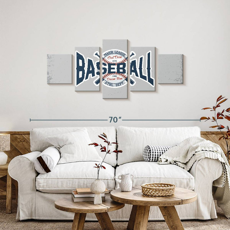 Major League Baseball, 24" H x 55" W