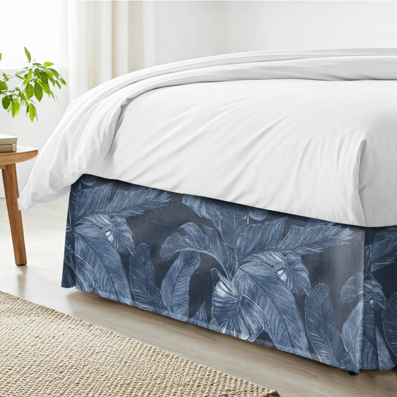 Palomino Denim Cotton Bedskirt, California King, 15"