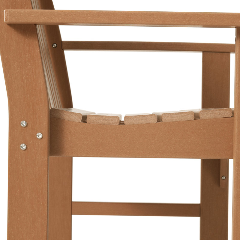 Banc de jardin en PEHD Laguna, Teck