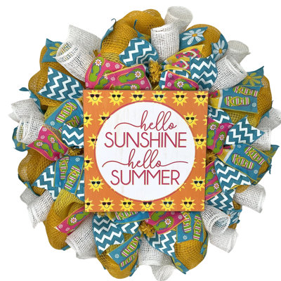 Hello Sunshine Hello Summer Wreath