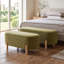 Chenille Upholstered Bench-2127322126