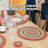 Premium Jute Braided Indoor Table Runners - Set of 2, Size 8"x28"-609538782-609538775