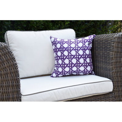Palm Beach Geometric Reversible Throw Pillow