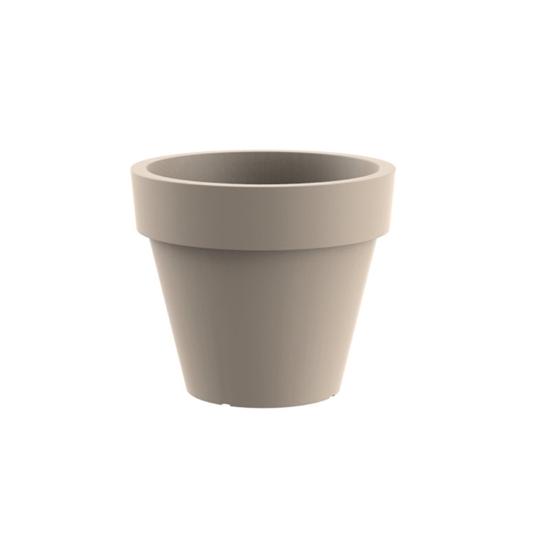 Pot à fleurs en résine Maceta, H 10,25 po x l 11,75 po x P 11,75 po, Créma
