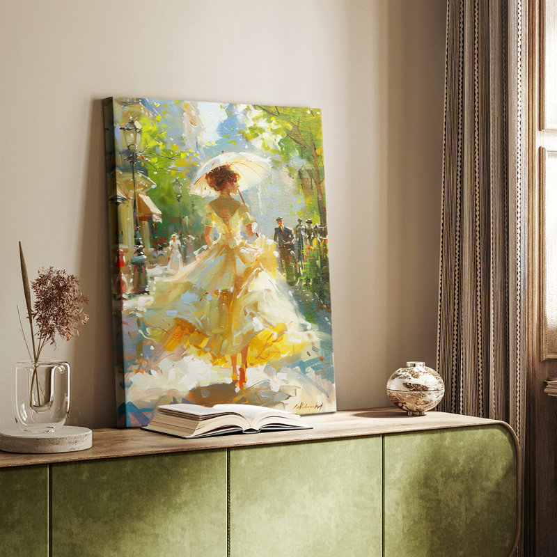 WCCEN Series DCCCL XXII - Toile tendue avec châssis de qualité supérieure - Prêt à être accroché, H 12 po x l 8 po
