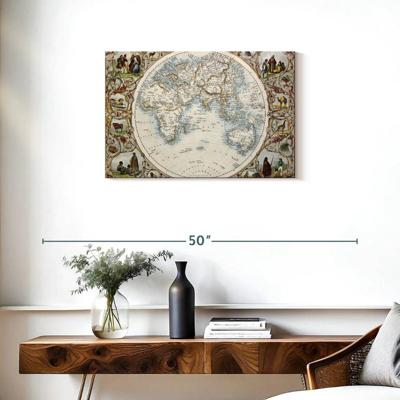 Keiri World Atlas, 20" H x 30" W