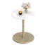 1 table d'appoint ronde en marbre avec finition en pierre et base en bois pour salon, blanc et or-1982303507