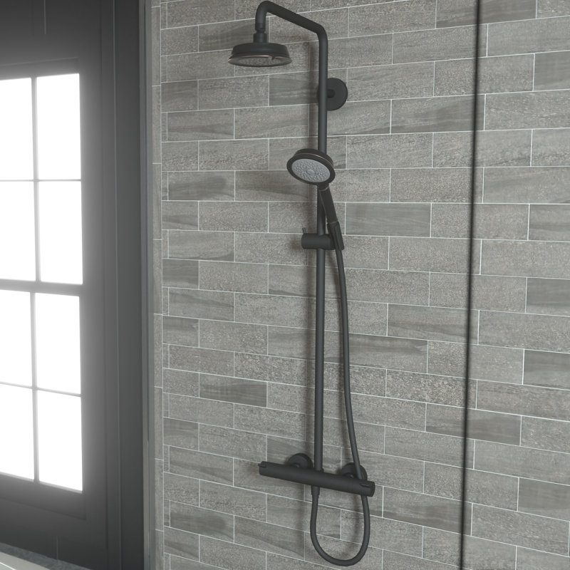 Pomme de douche fixe Croma Rain, Bronze huilé
