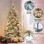 Frosted Pre-Lit Fir Christmas Tree-456773742