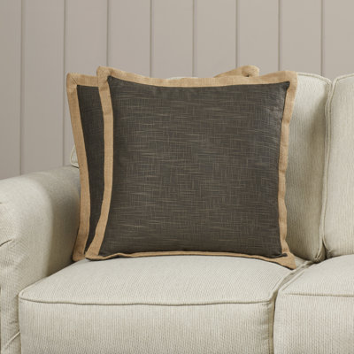 Madeline Feather Linen Reversible Throw Pillow