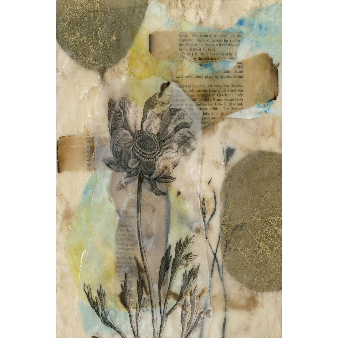 Leinwandbild Vellum Floral II von Jennifer Goldberger