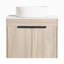Meuble-lavabo simple mural 23,6 po avec plateau en pierre frittée Jachim