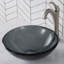 Glass Circular Vessel Bathroom Sink-10363220