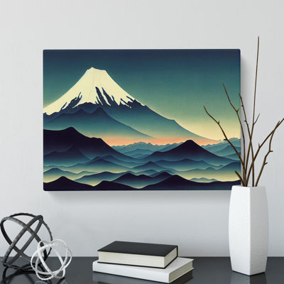 Passionate Japanese Mountains - Wrapped Canvas Print