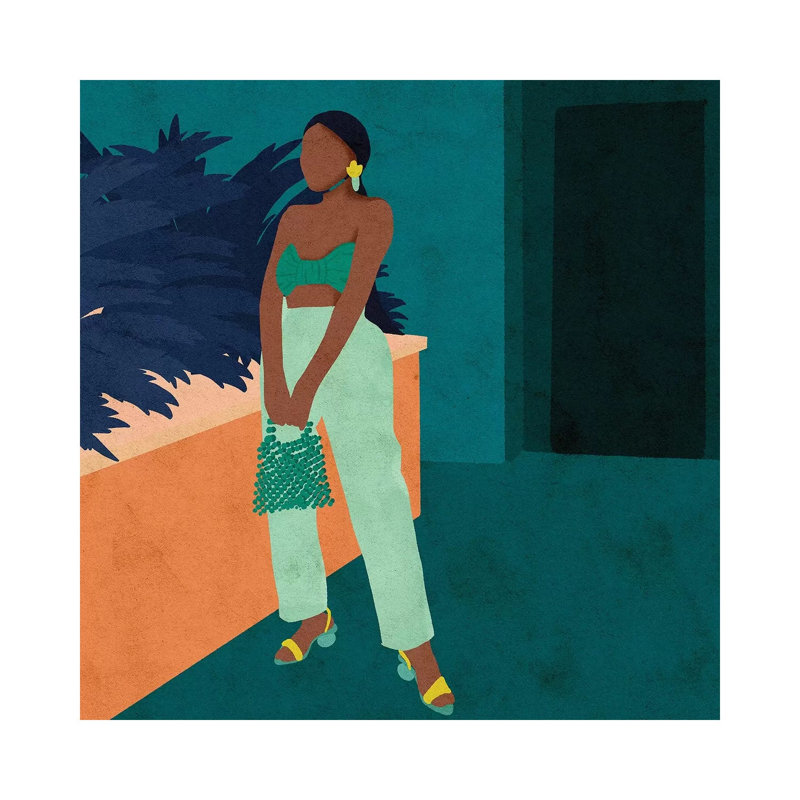 Destyni by Reyna Noriega - Painting on Canvas, 66.04 cm H x 66.04 cm W x 1.91 cm D, Wrapped Canvas
