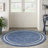 Nourison Essentials Navy Ivory Indoor/Outdoor Area Rug-1081804511