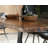 Hatherleigh Solid Wood Top Metal Base Dining Table
