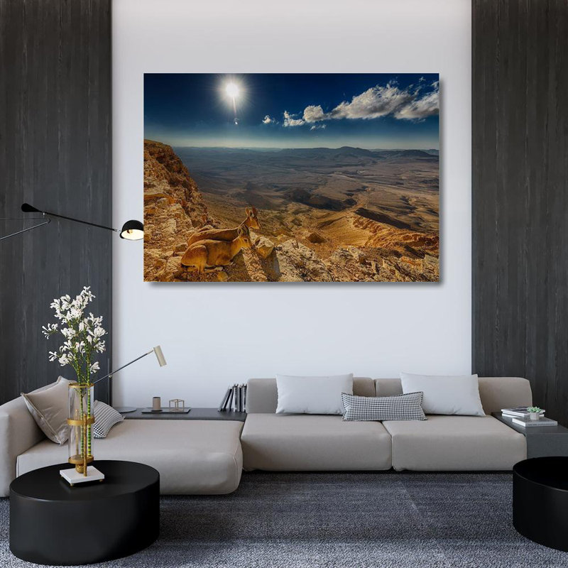 Red Barrel Studio® Meirovich, Ido Gallery Wrapped Canvas Art Titled: Morning View, 35" H x 48" W