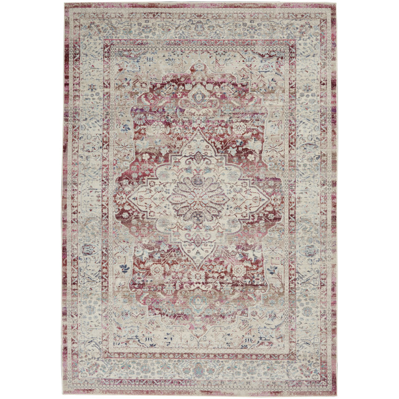 Oldham Oriental Area Rug, Rectangle 0.61 x 1.15cm