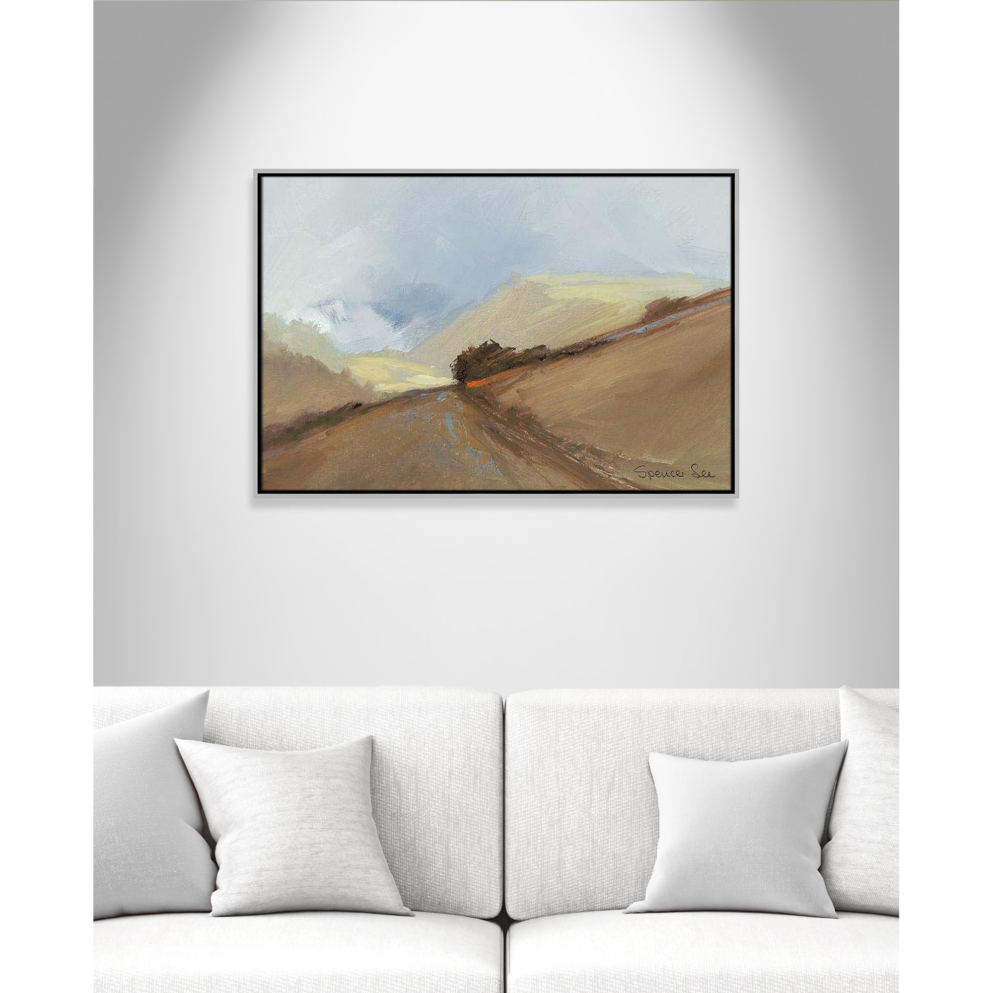 Heaven And Earth II by Spencer Lee, 25.5'' H x 37.5'' W x 2'' D, Silver Framed
