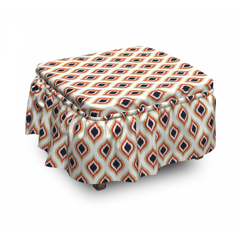 Box Cushion Ottoman Slipcover