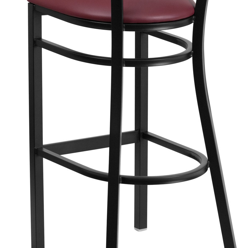 Tabouret de bar 32 po Thornfeldt, Bourgogne, Rouge, 1