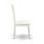 Ensemble de table de salle à manger 5 pièces moderne comprenant une table ovale en bois avec feuille papillon et 4 chaises, blanc lin-1344105643