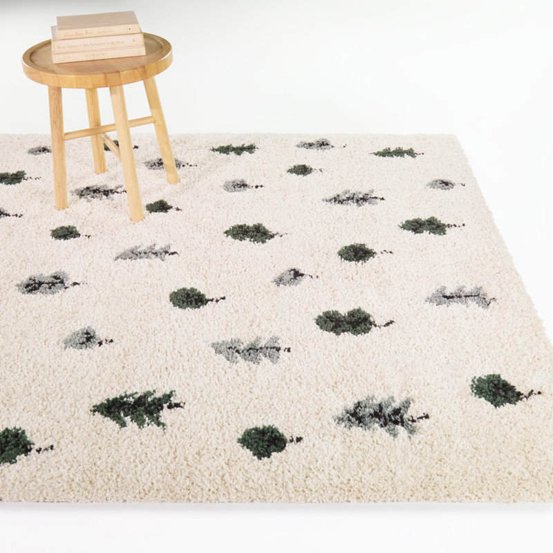 Woodrow Green Kids Nature Area Rug, 5'3" x 7'