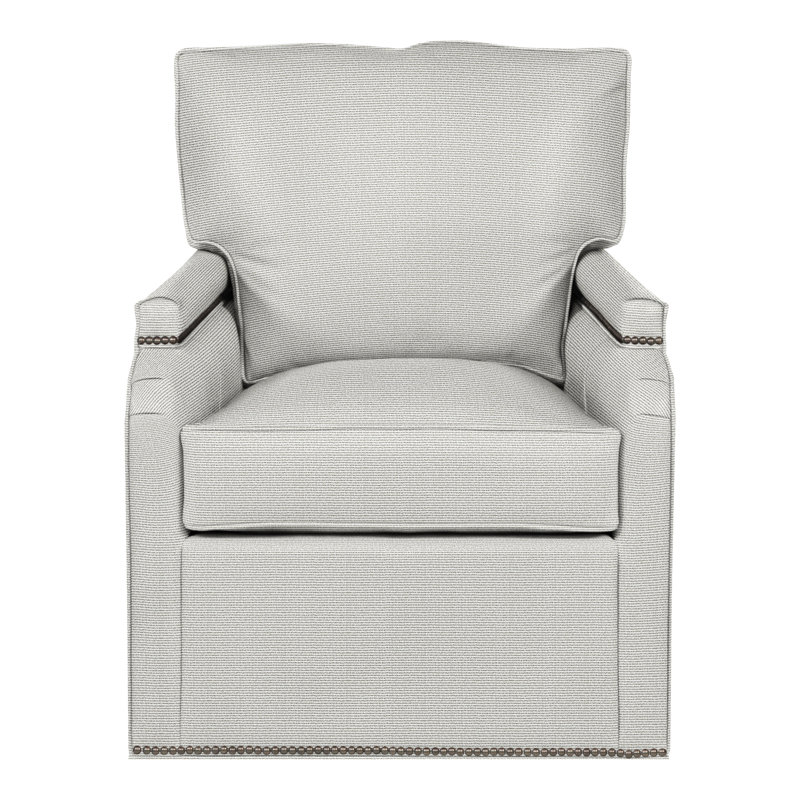 Ginger 29" Swivel Chair, Callaloo Cotton, Yes
