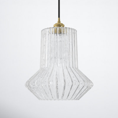 Montrose Single Light Glass Dimmable Pendant