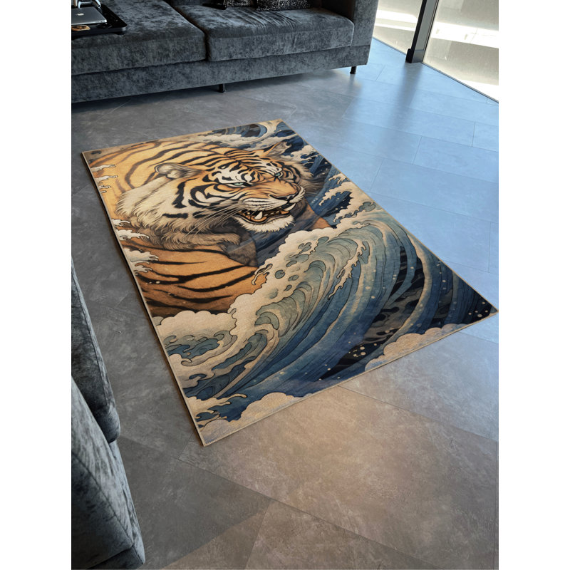 Tapis rectangulaire Yazmeen, Rectangle 4 pi x 6 pi 7 po