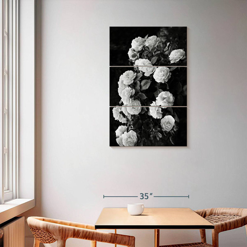 Monochrome Rose Bush
