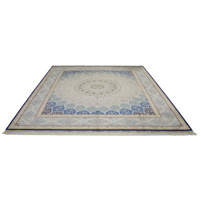 8x10 Navy and Blue Turkish Rug