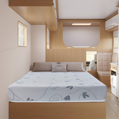 8-Inch High-Density Foam RV Mattress Replacement, Medium Firm, Camper Vans, 75" X 28"