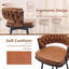 Tooborac Swivel Upholstered Counter Stool with Metal Frame-614464481-621838136