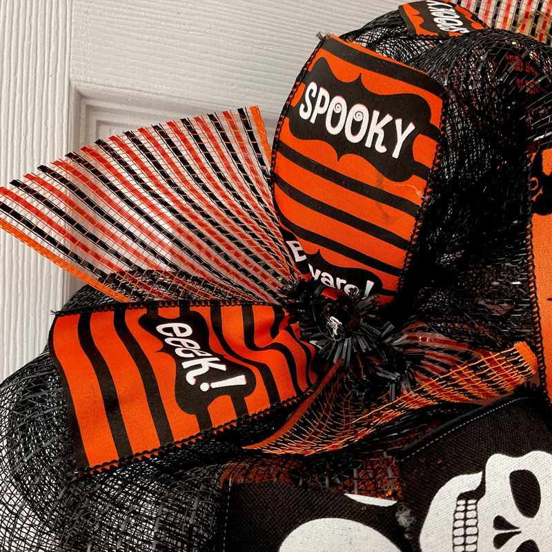 Couronne d'Halloween personnalisée «Entrez si vous l'osez», Oui