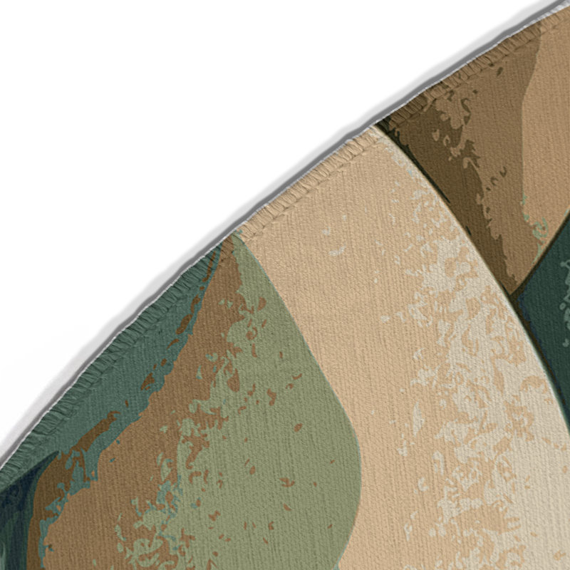 Lunar Embers Indoor And Outdoor Area Rug, Round 5'