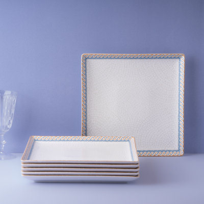 Plateau carré en porcelaine avec pied Juliet