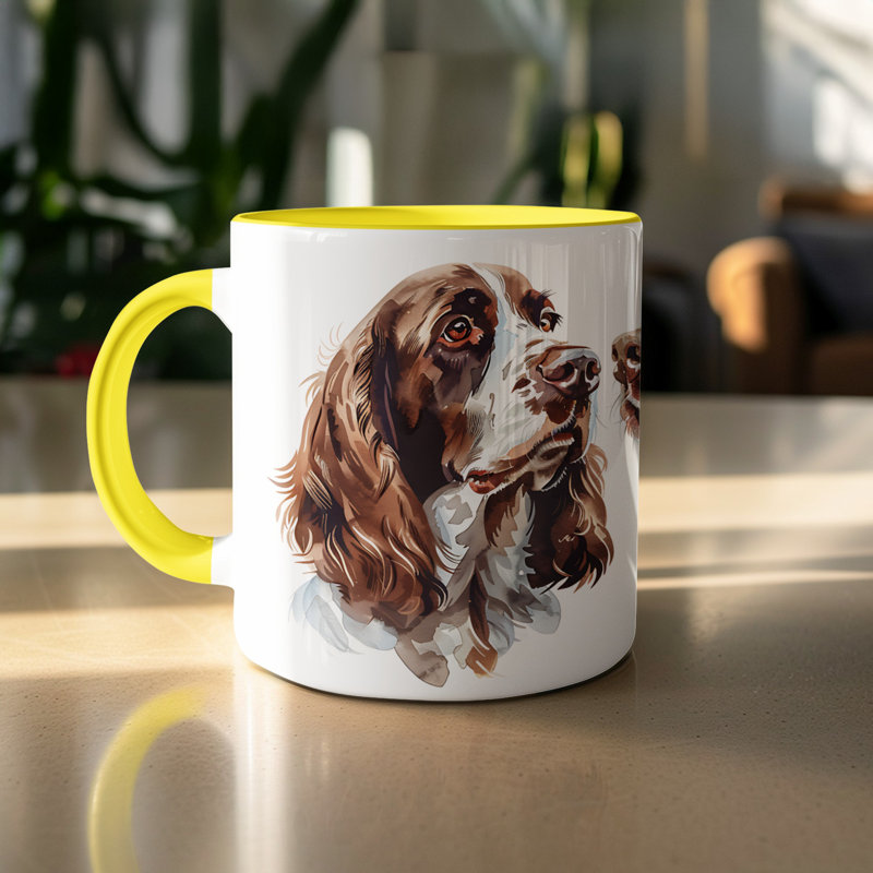 Mug, 2, Yellow