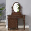 Coiffeuse avec miroir, 5 tiroirs, 1 chaise